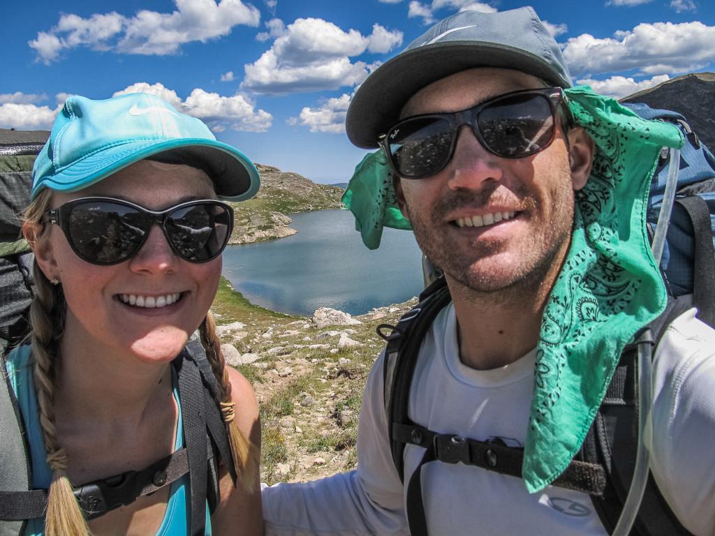 Elizabeth Hoel (left) and Eric Ohrn, Econimcs, on a backpacking trip this summer in the Bighorn Mountains, Mont. (Photo contributed.)