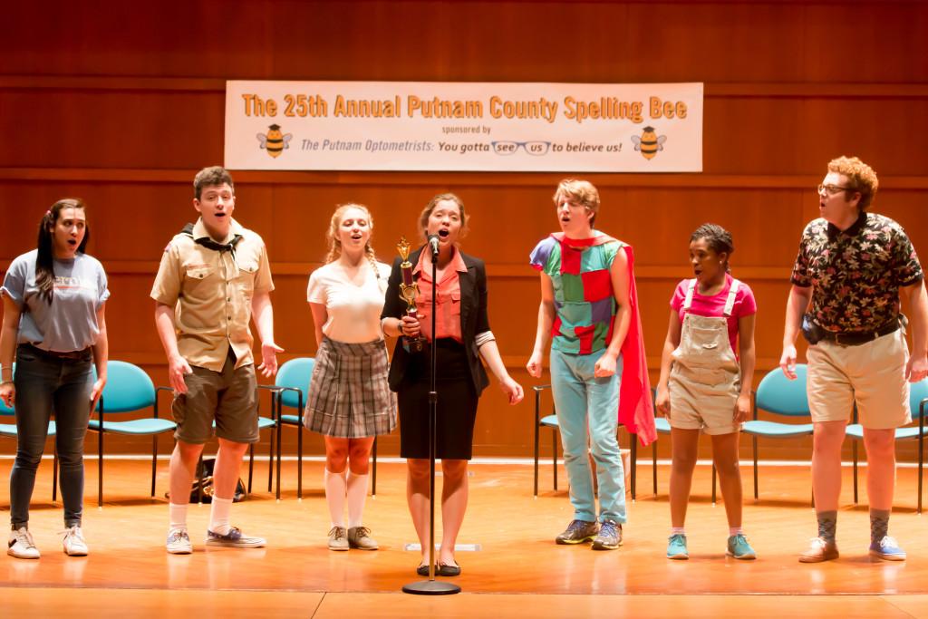 The+25th+Annual+Putnam+County+Spelling+Bee+will+be+playing+in+Sebring-Lewis+Theatre+this+Friday+and+Saturday+at+7%3A30+p.m.+and+Sunday+at+2+p.m.+Photo+by+Sarah+Ruiz