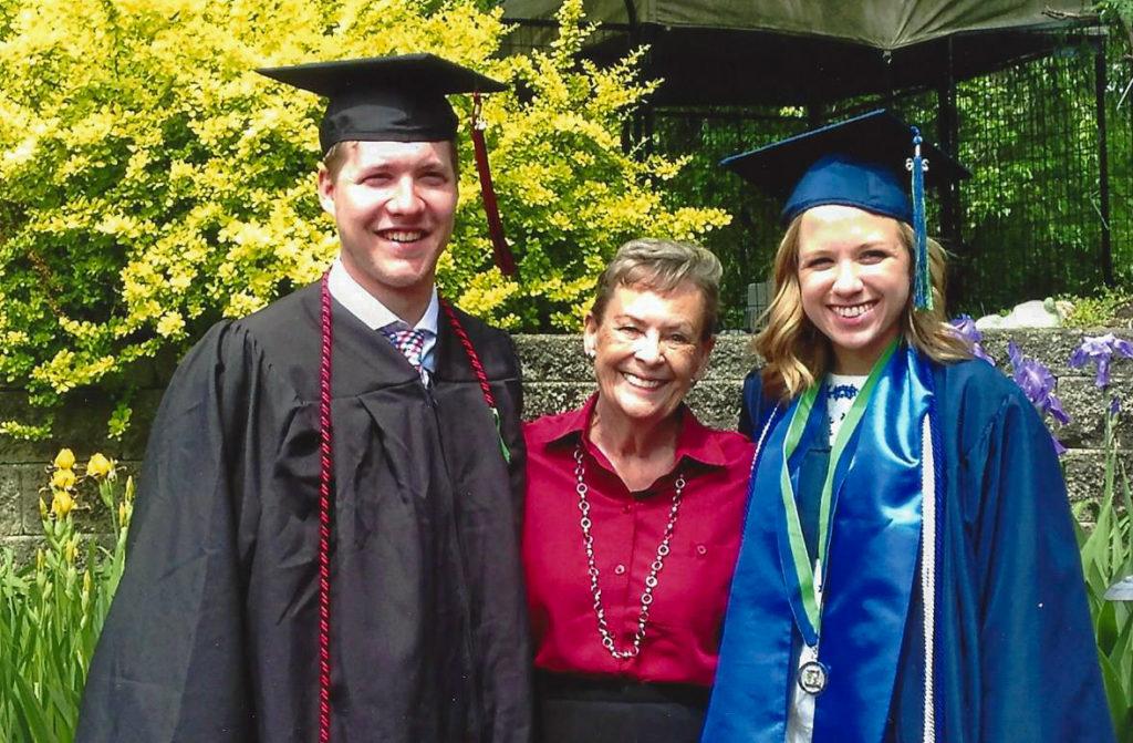 Judith+Darrh+62+poses+with+grandson+Tyler+Anderson+16+for+his+graduation+last+year.+Contributed+photo.+