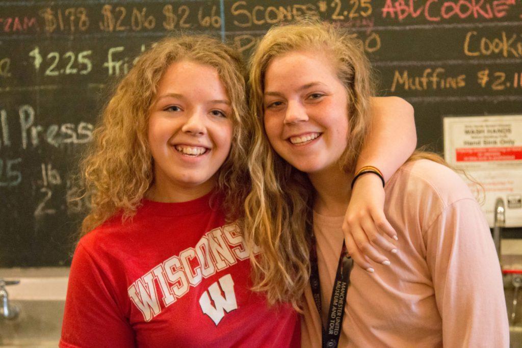 “I feel that when the sun is out, people are just happier. It’s just like, a more fun place to be when people are happy.”
-Kylie Smith (pictured left, with sister Aubree) right)