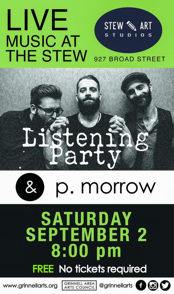 Student band p.morrow will join Listening Party this Saturday at the Stew. Photo contributed.