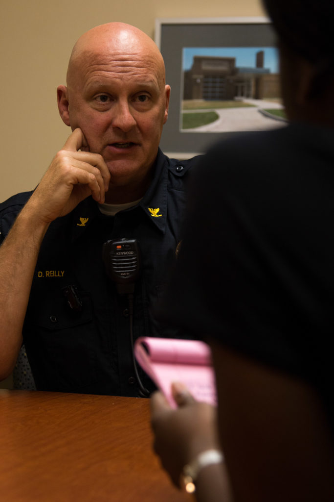 Dennis Reilly, Chief of Police, has served in his position for six years. Photo by Helena Gruensteidl.
