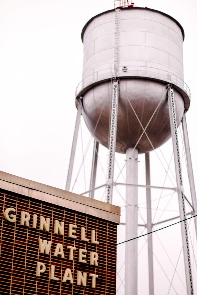 Grinnell Water Plant stands tall, proud to hold one of the nations best tasting water. Photo by Helena Gruensteidl