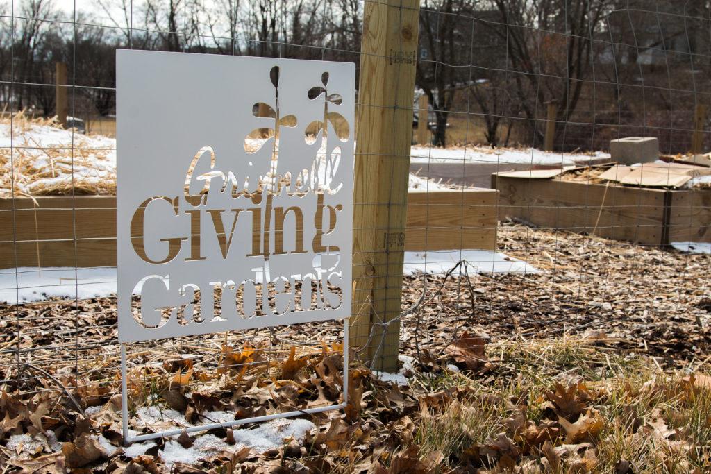 The Ahrens Park location is only the latest of several giving gardens in Grinnell. Photo by Helena Gruensteidl.