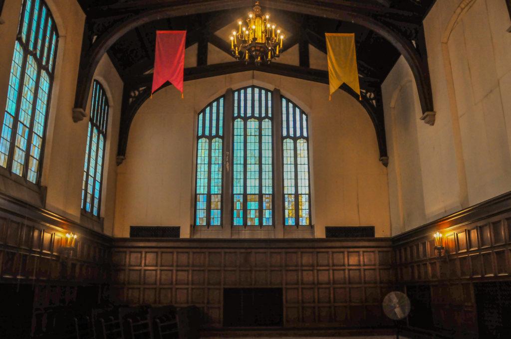 The historic Quad dining hall in Main Hall, which originally served as a womens dining hall until the integration of dorms in 1968.
Photo by Sarina Lincoln