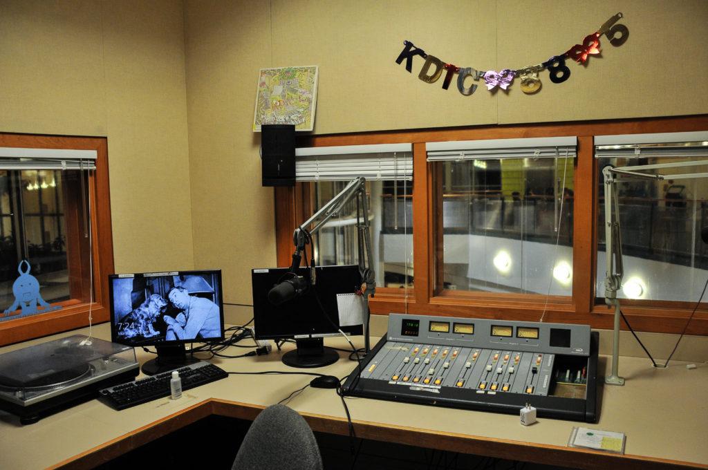 The KDIC recording studio hasnt been up and running since the summer. Photo by Sarina Lincoln.