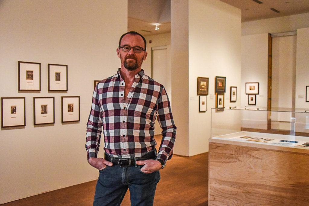 Dan Strong, associate director and curator of exhibitions at Faulconer Gallery, has been with the College since the museums inception. Photo by Scott Lew.