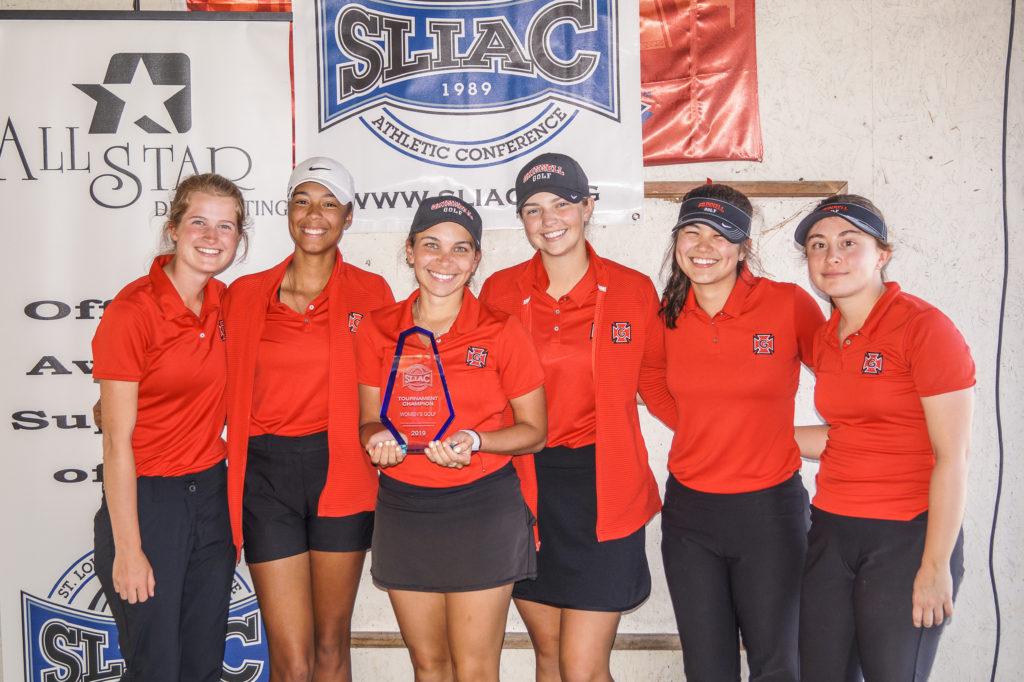 The+women%E2%80%99s+golf+team+has+won+the+SLIAC+championship%2C+earning+the+++league%E2%80%99s+automatic+bid+for+the+NCAADIII+Championships+come+spring.+Contributed.