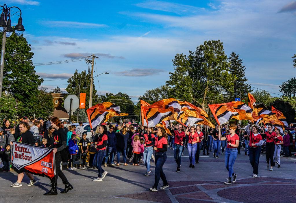 Grinnell High School celebrates homecoming week with parade, coronation and football game