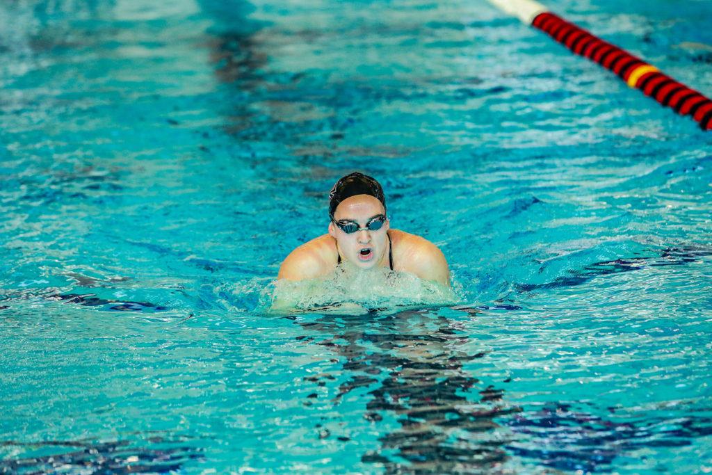 Grinnell swim and dive look towards conference after a big win over Macalester.