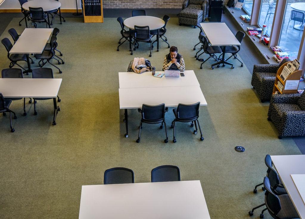 After the Humanities and Social Studies Center opened last spring, usage of Burling Library as a study space has dropped dramatically. Photo by Alexandra Fontana.