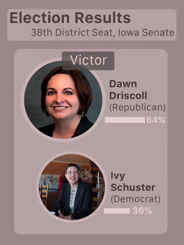 Dawn Driscoll takes home the win in 38th District Senate race