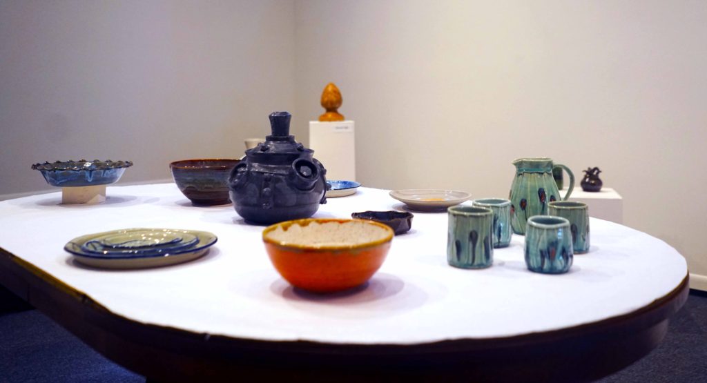 “Art and the Everyday” is exhibiting work by members of the Grinnell Area Arts Council. Photo by Alex Fontana. 
