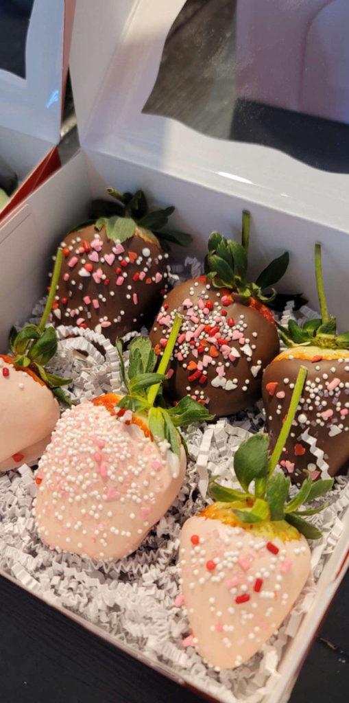 Chocolate-covered strawberries, cake-pops, and sugar cookies are some of the other goods available at Cupcakin Around. Contributed by Taylor Ruhnke.