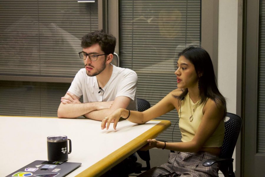 Diogo Tandeta Tartarotti `23 (left) and Natalia Ramirez Jimenez (right) were elected as Vice President of Student Affairs and All Campus Events Chair respectively.