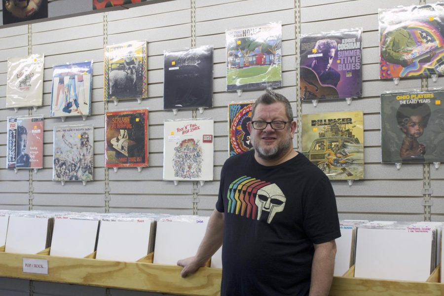 Steve+Fenske+recently+opened+Vinyl+Stop+to+create+a+musical+hub+in+the+Grinnell+community.