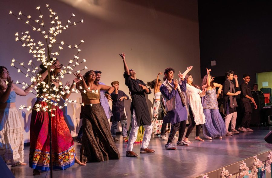 Students celebrated Diwali with lively dances, traditional food and vibrant lights in the Harris Concert Hall.