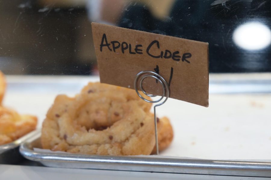 Grin City Bakery, located in downtown Grinnell, has old fashioned apple cider and pumpkin donuts.