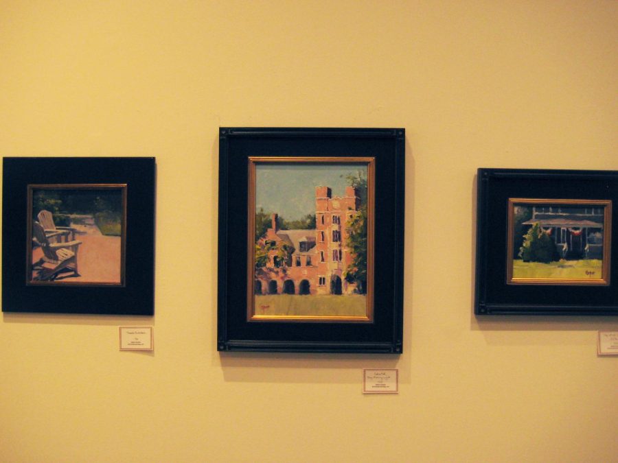 The exhibit Painting Grinnell contains 33 paintings featuring various
locations in Grinnell and were all painted en plein air.