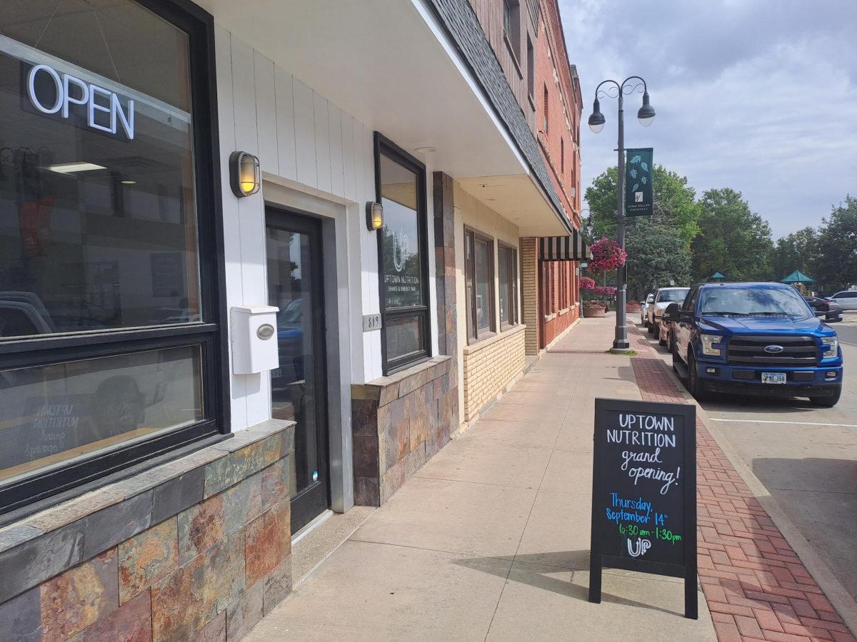 Uptown Nutrition is located in downtown Grinnell on Commericial Street. Darian Morrison opened the location up on Thursday, Sept. 14. 