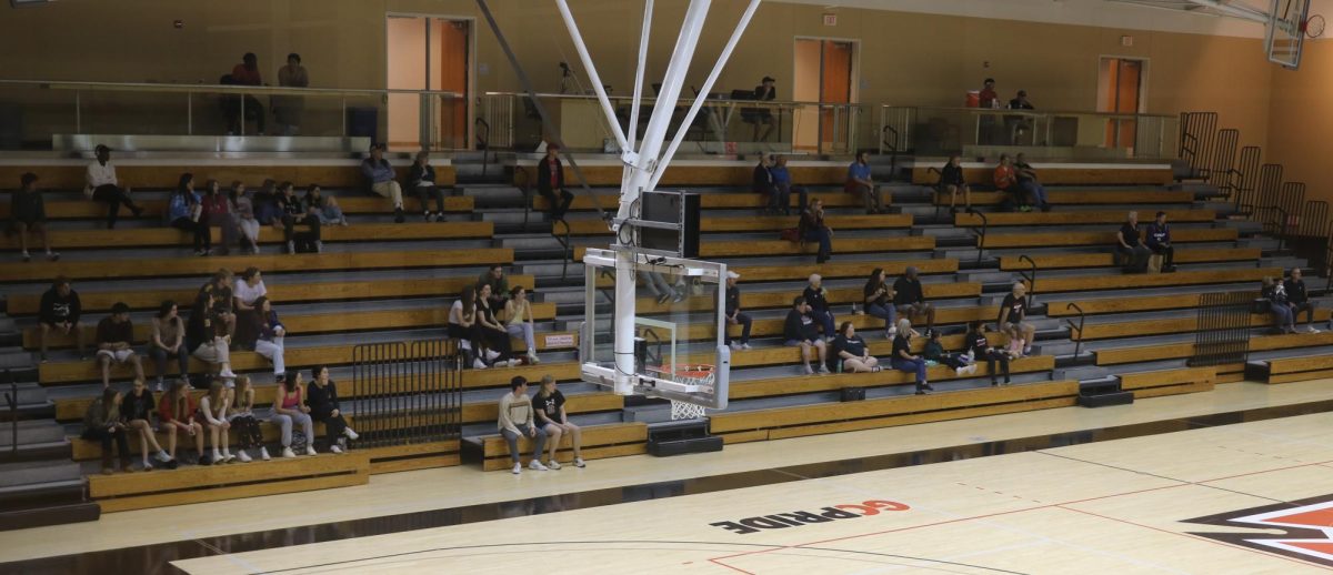 The stands at the mens basketball game on Oct. 25.