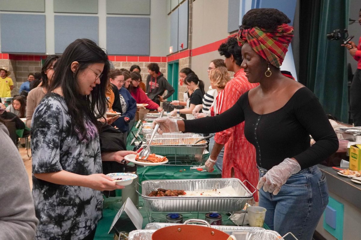 Students dish up cuisine and culture at the International Student Organizations food bazaar.