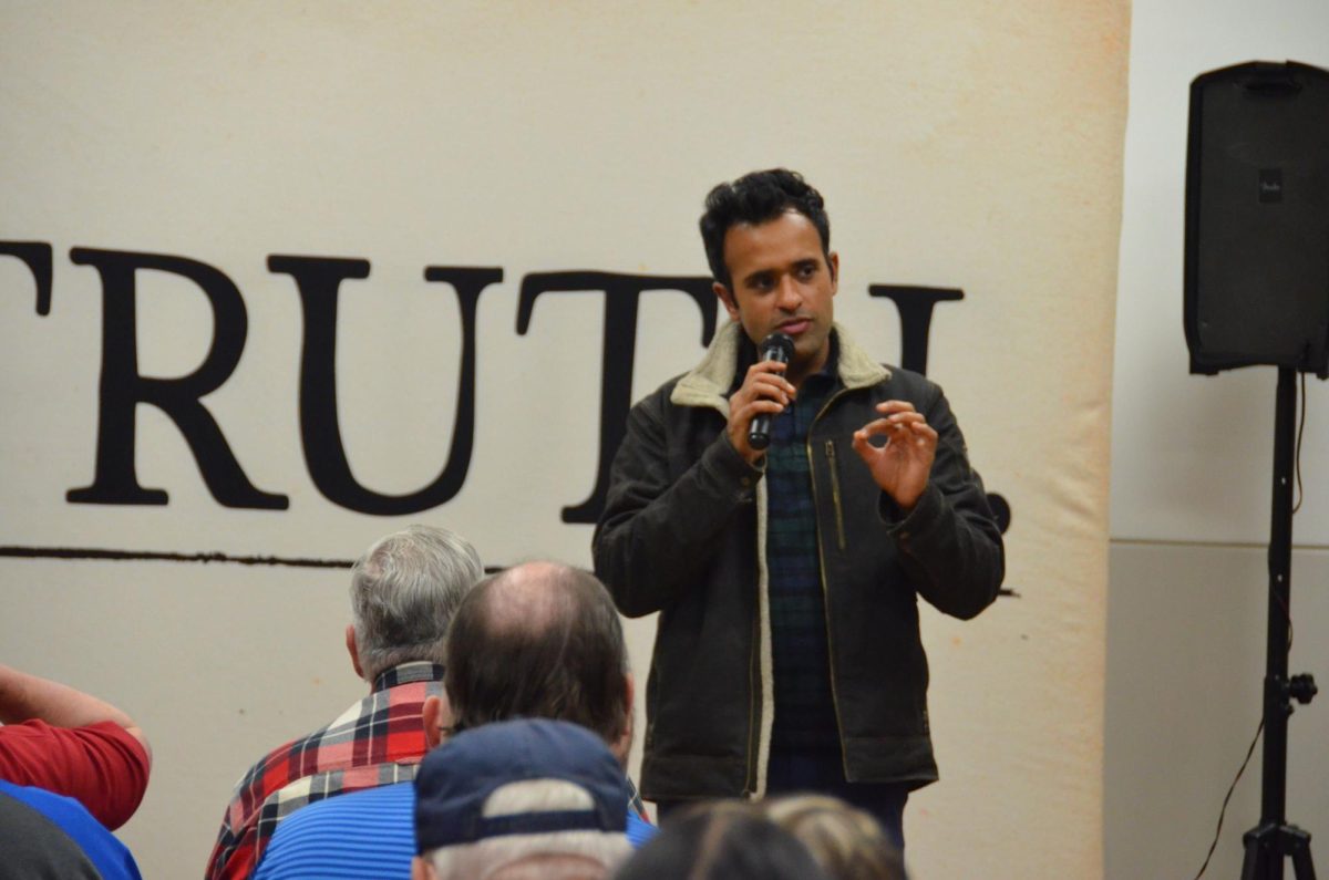 Vivek Ramaswamy revisited Grinnell on Jan. 15. looking to rally  Republican voters ahead of the Iowa caucuses.
