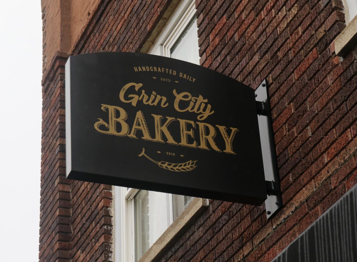 Grin City Bakery, located in downtown Grinnell, IA, attracts students and members of the community alike.