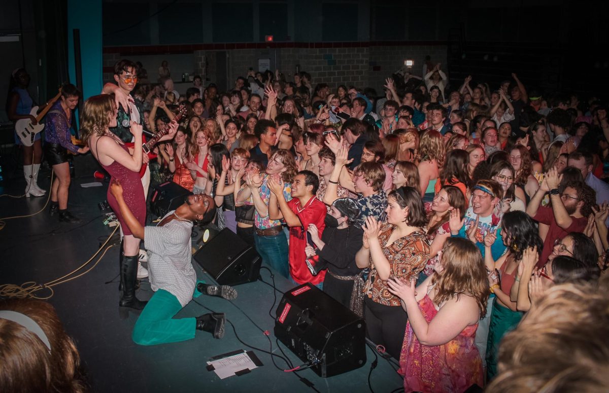 Grinnell continued its Disco Harris tradition of a band performance, with students covering high-energy hits on Saturday, April 6. 