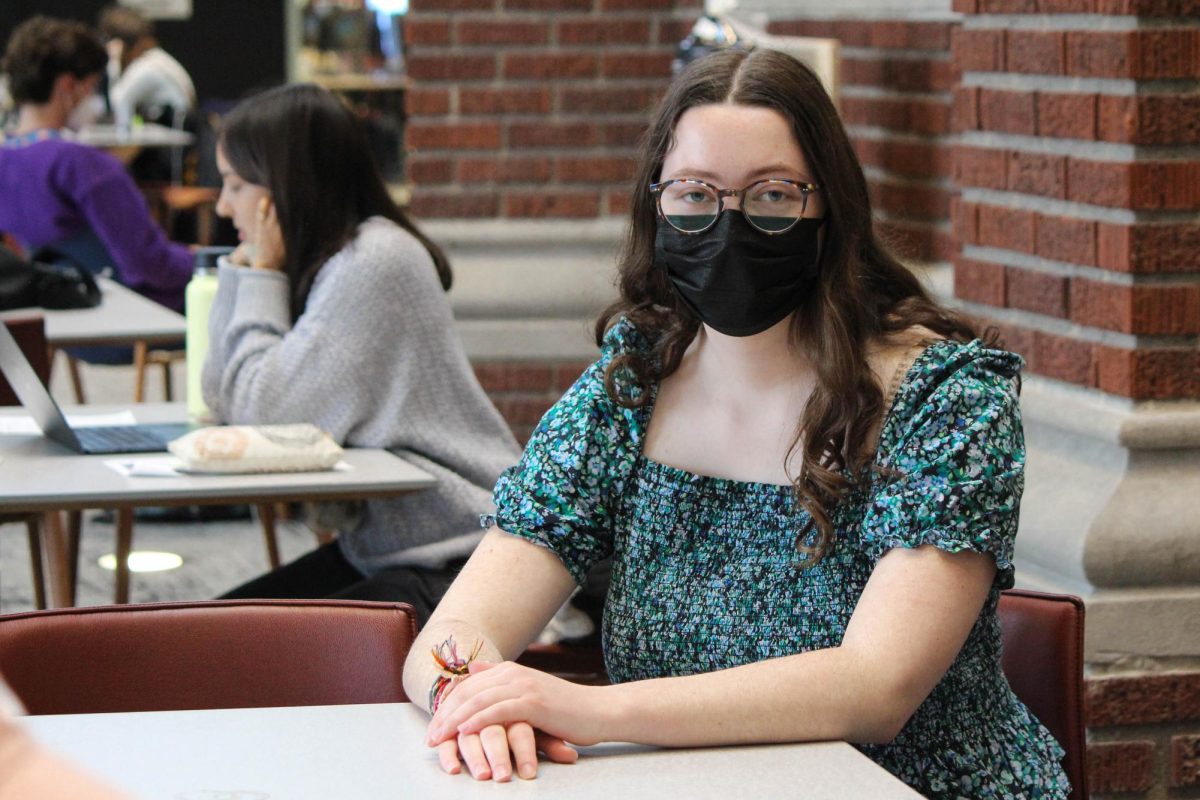 Sasha Laugen `26 believes wearing a mask when sick should be the norm.