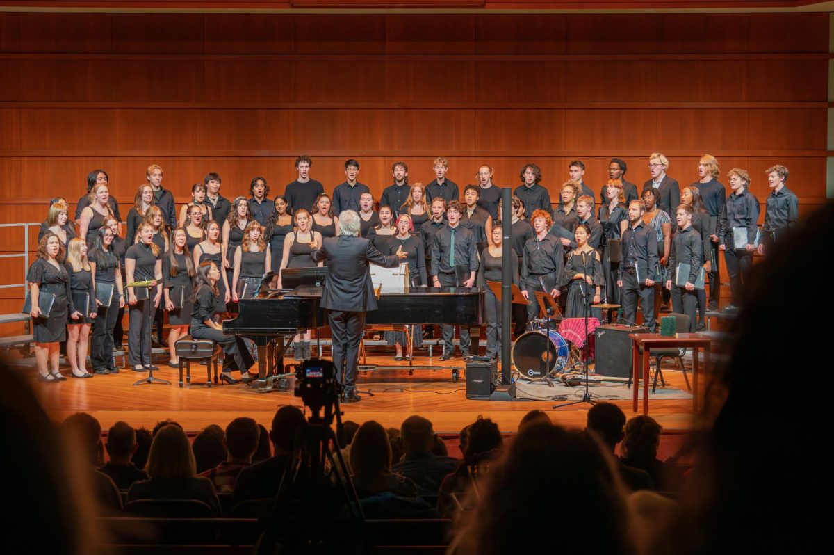 Grinnell Singers perform in Sebring-Lewis Hall in Grinnell, Iowa on Sunday, Nov. 10.