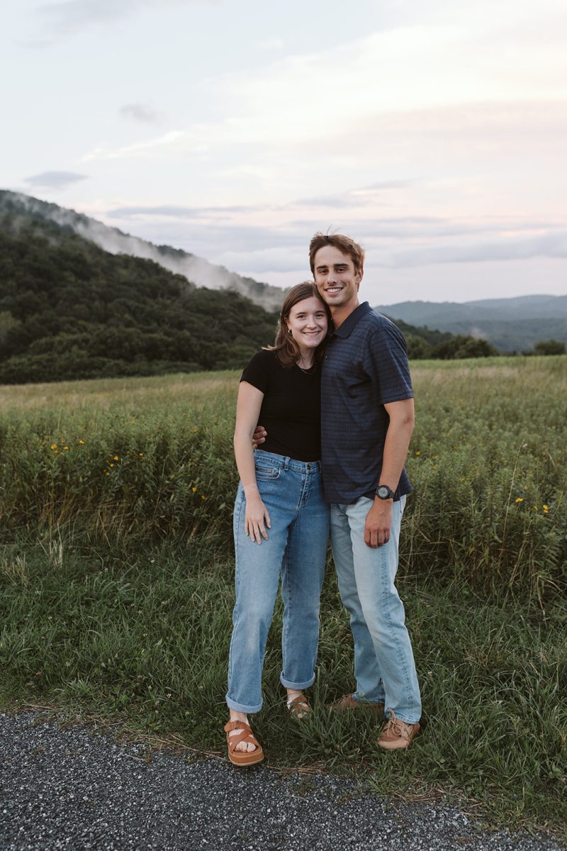 James Snyder `26 and his fiancee Karli pose for a photo in their home state North Carolina