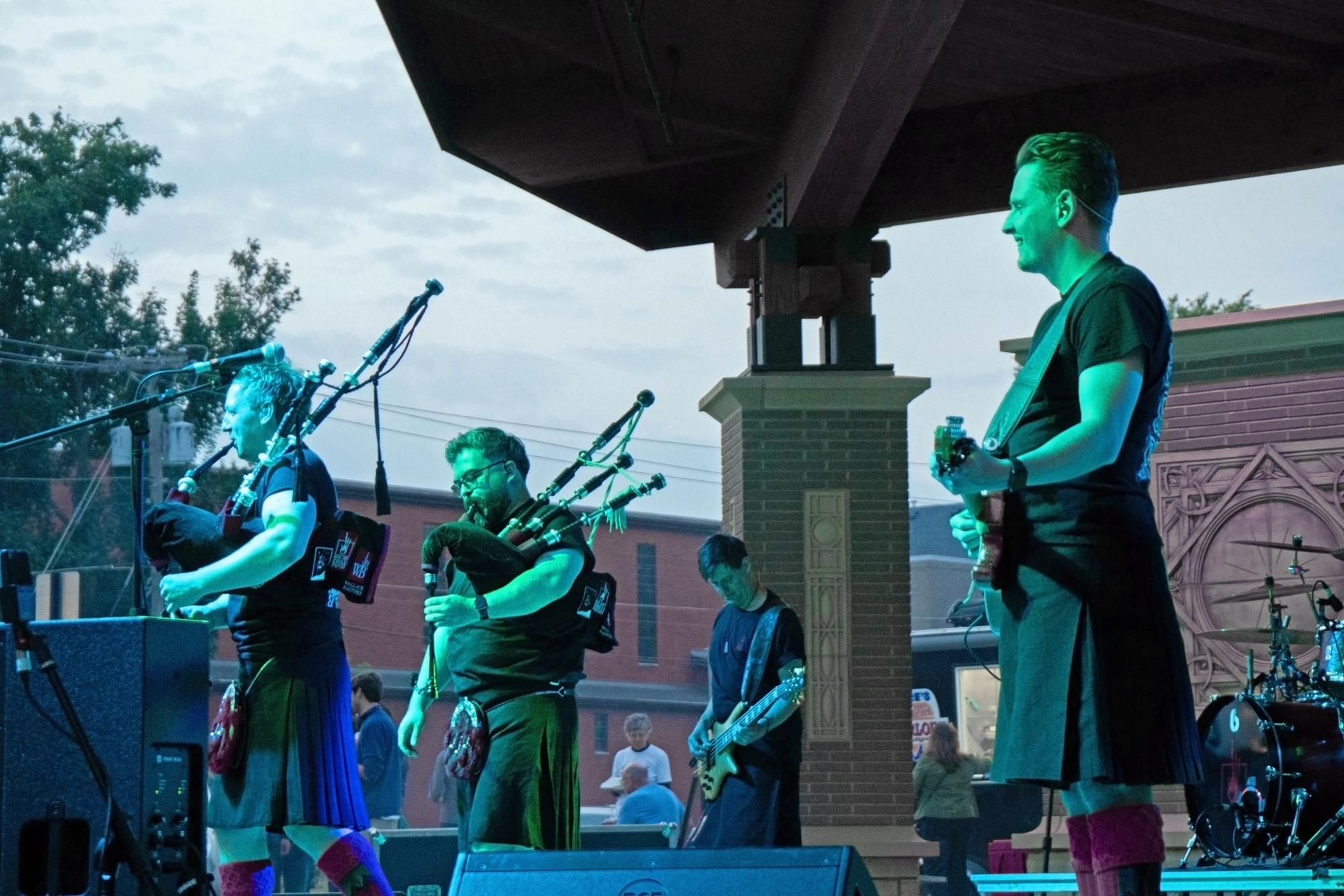 The Red Hot Chilli Pipers delivered an exhilarating performance at Central Park on Sept. 4.