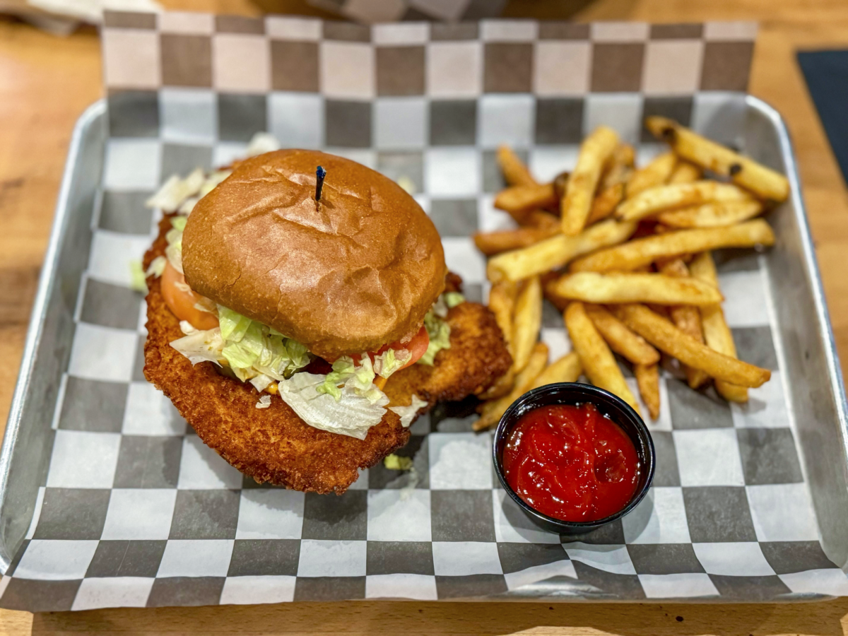 Hometown Heroes' breaded pork tenderloin features on the Blindside, a burger sold for $11.50.