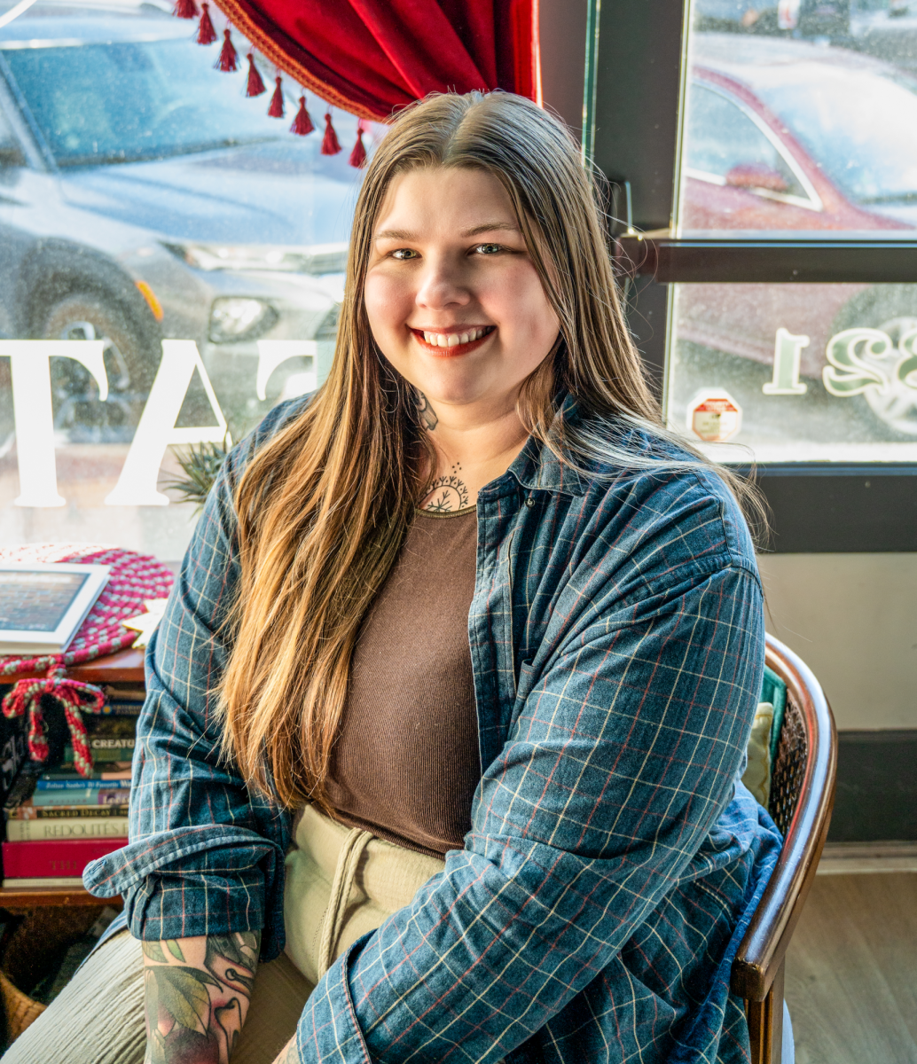 Karina Schreur opened her own tattoo shop in Grinnell last year.