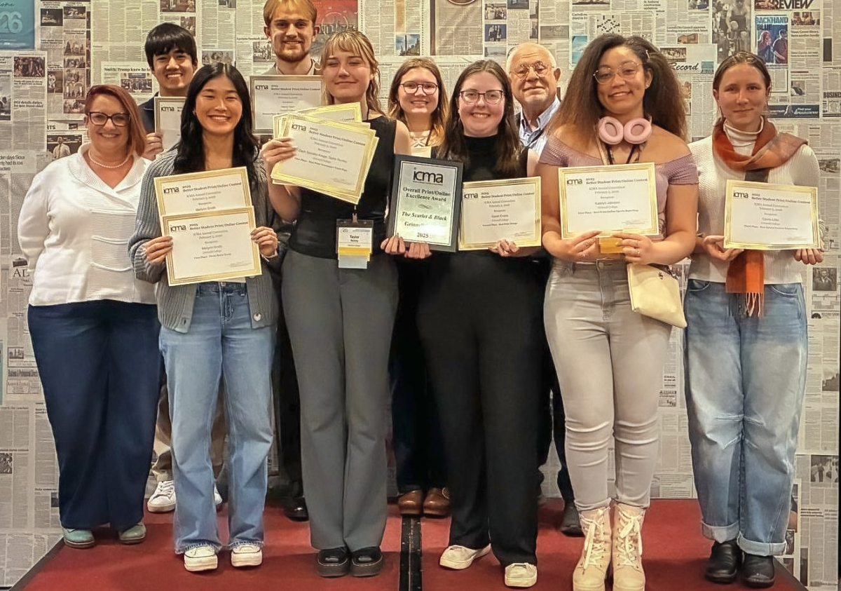 The Scarlet & Black was named the News & Multimedia Organization of the Year at the Iowa College Media Association (ICMA) awards for the third year in a row. 