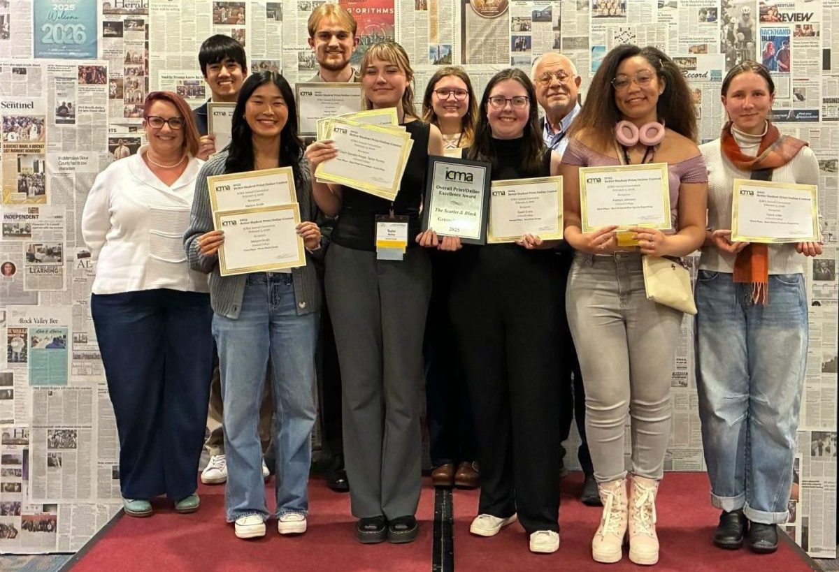 The Scarlet & Black was named the News & Multimedia Organization of the year at the Iowa College Media Association (ICMA) awards for the third year in a row.