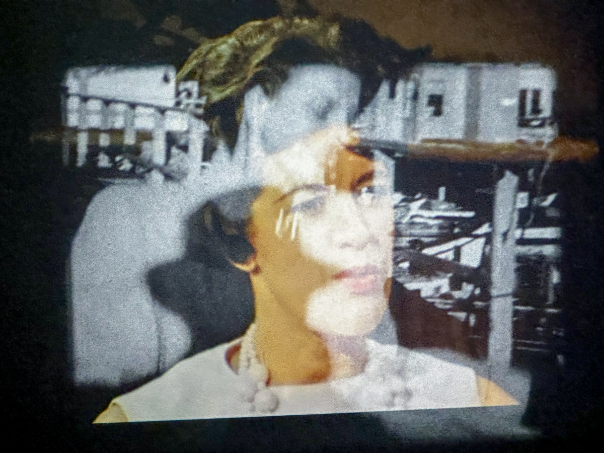 A snapshot taken of Jennifer Reeves’ film, “The Gloria of Your Imagination” (2024).