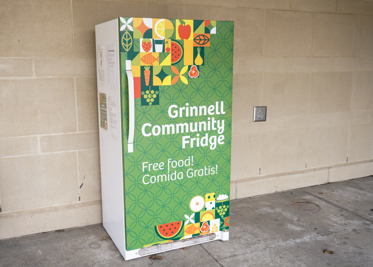 The Community Fridge is an open-access food source at Drake Community Library.