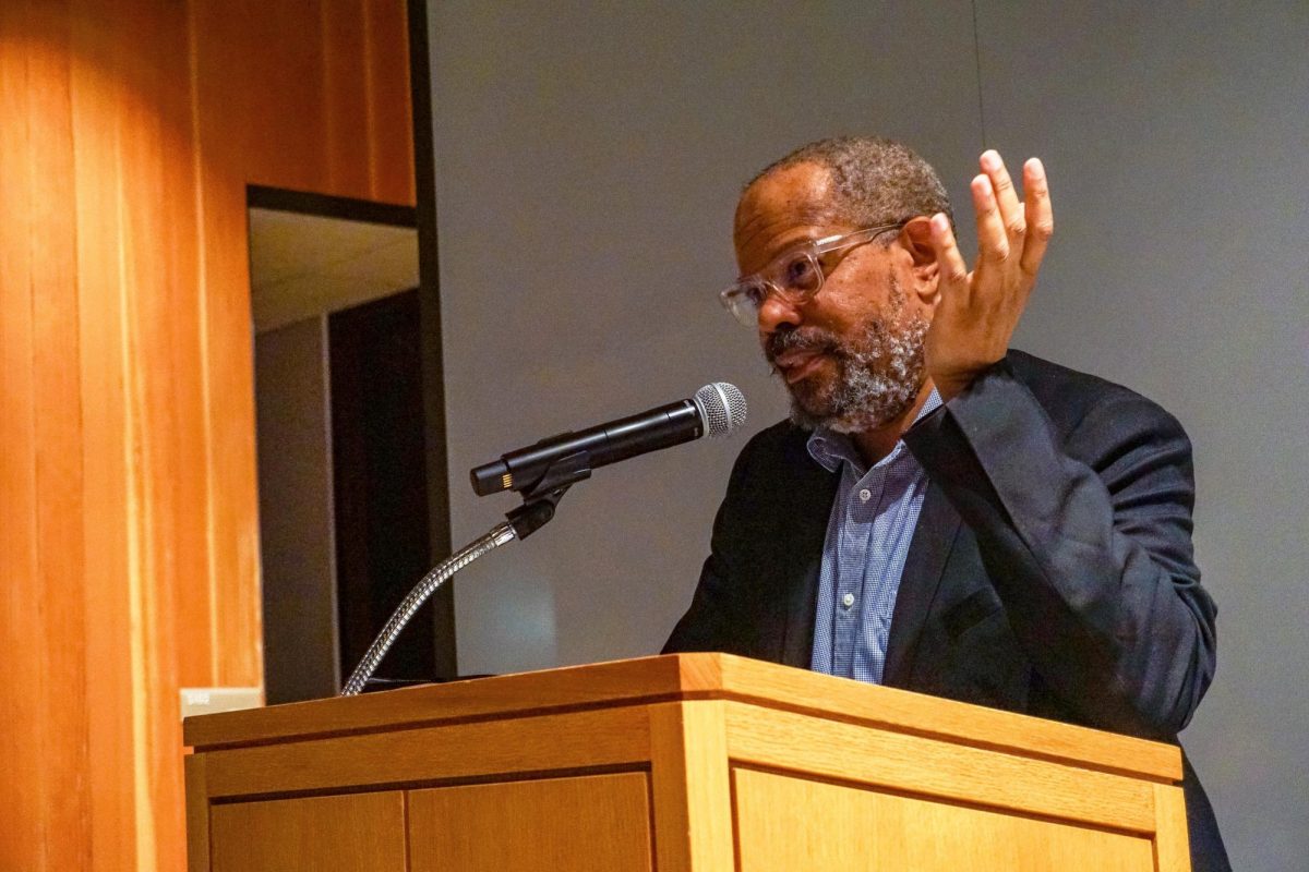 John Keene read from his published book "Counternarratives" and his book-in-progress "Wound" on Thursday, April 16. 