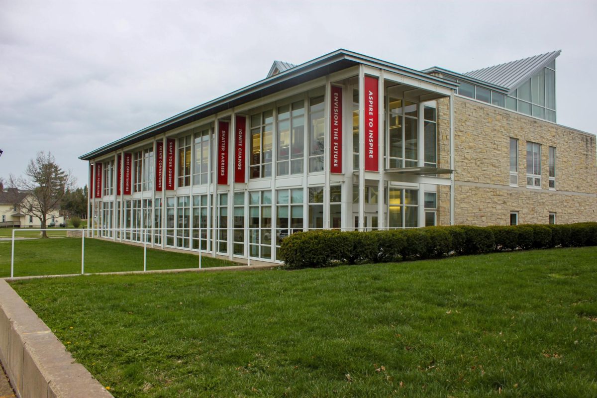 The John Chrystal Center, home to the Center for Careers, Life and Service, on Apr. 9.