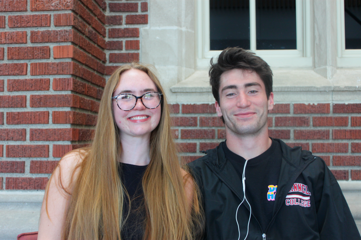 Chloe Alger `28 and Ian O’Loughlin `28 are in discussion with administrators about re-opening Lyle's Pub. 